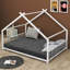 Tomita Full Size Metal House Bed-1343211928-1351518705