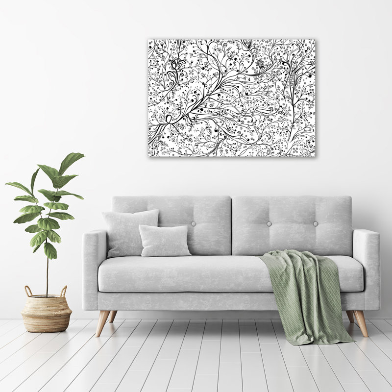 Intertwined Branches - Wrapped Canvas Print
