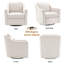 Modern Swivel Armchair W/ Removable Cushions, 360° Rotation & Thick Padding for Living Room-1435882196