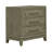 Chantee Rubberwood 3-Drawer Nightstand
