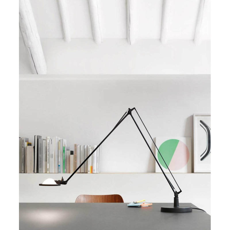 Berenice Small Table Lamp, 24" H x 5.3" W x 5.3" D, Black, Black