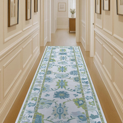 Tapis vert vert Oushak