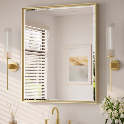 Areiona Beveled Bathroom Accent Vanity Mirror