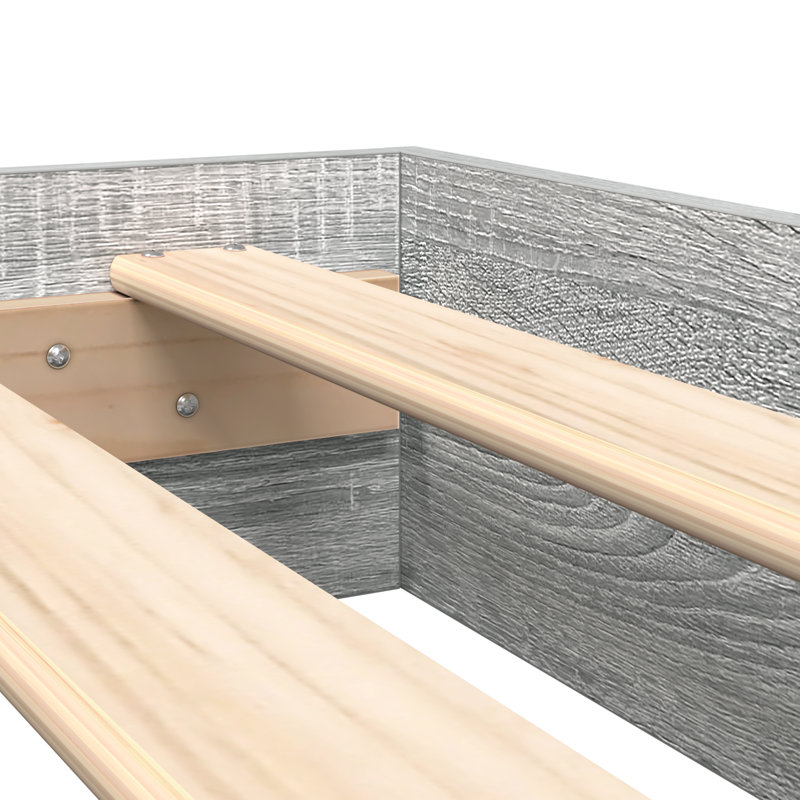 Vidaxl Bookcase Bed Grey Sonoma Engineered Wood