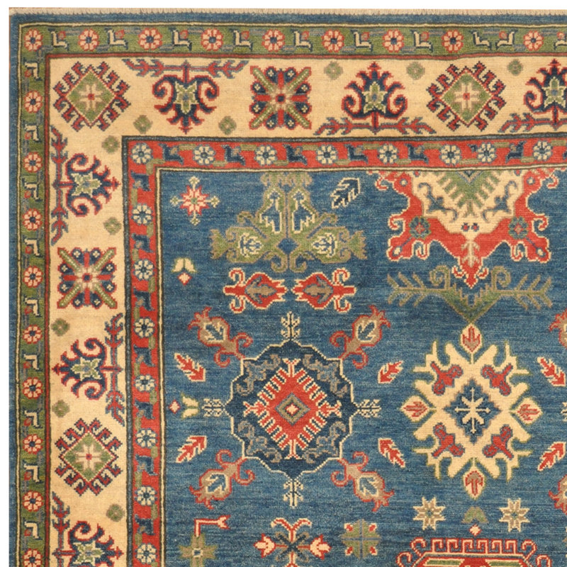 Tapis en laine Kazak fabriqué à la main Tribal