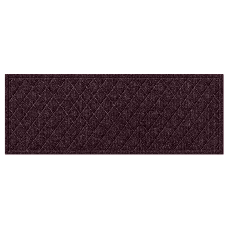 Paillasson aqua seawell argyle, Bordeaux, Rectangle 22" x 60"