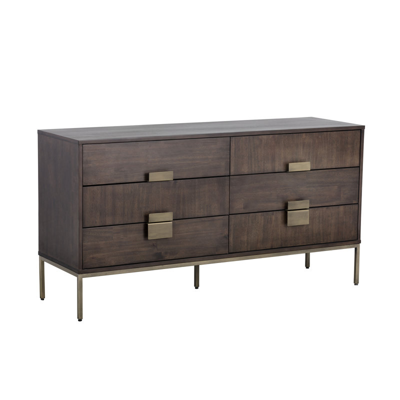6 - Drawer Dresser, Brown