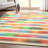 Shanea Stripes Multi Color Modern Geometric Flat-Weave Rug-96269721