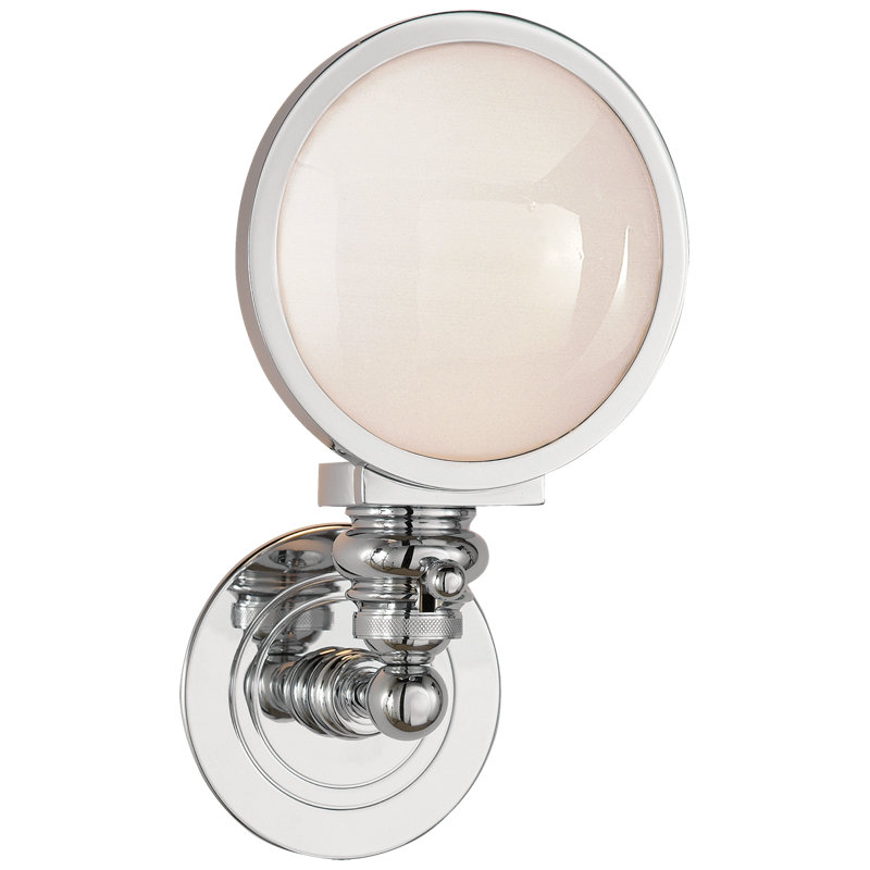 Chapman & Myers Boston Head Light Sconce, Chrome