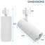 Luxrite 3 po Éclairage sur rail à DEL Zoomable, 5CCT, CRI90, 30 W, 2100LM, à intensité variable, inclinaison de 358 ° + 90 ° et faisceau de 20 ° à 50 °, éclairage sur rail de type H, ETL, paquet de 8 blanc-132839367
