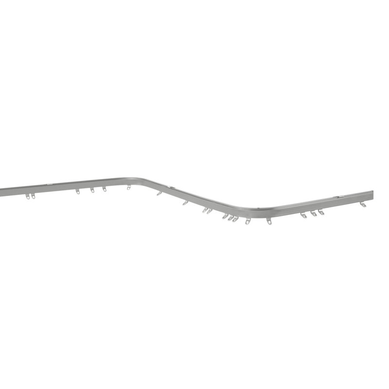 Minne Aluminium Curtain Track/Rail, 400cm W, Silver