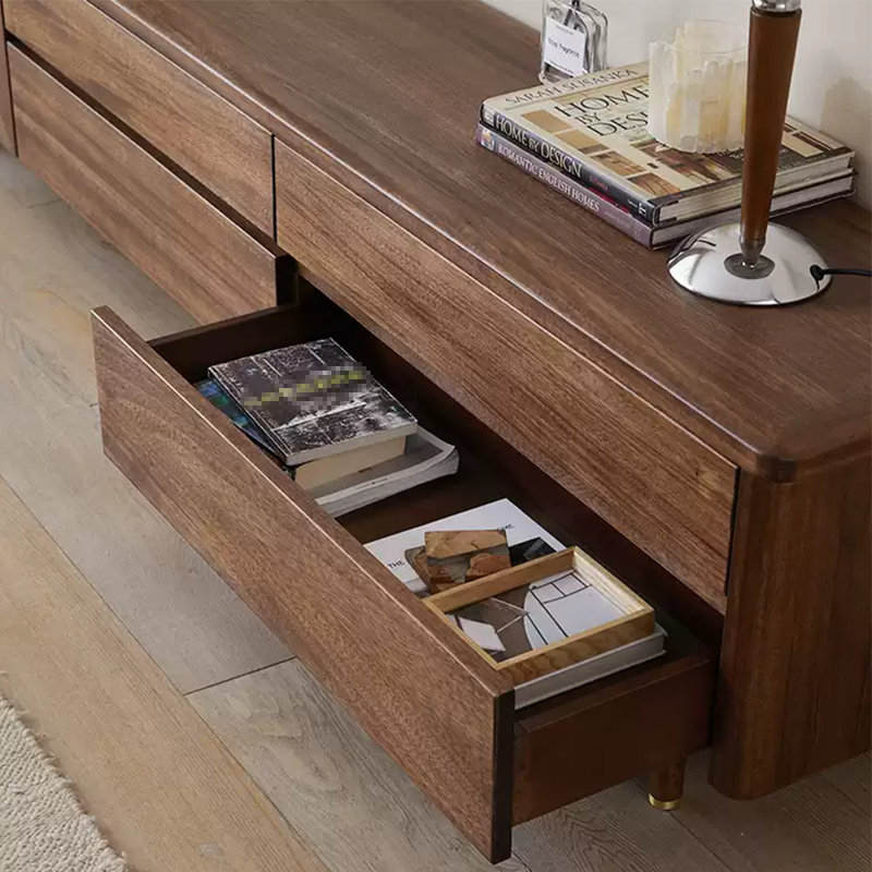 Retro simple TV stand coffee table combination