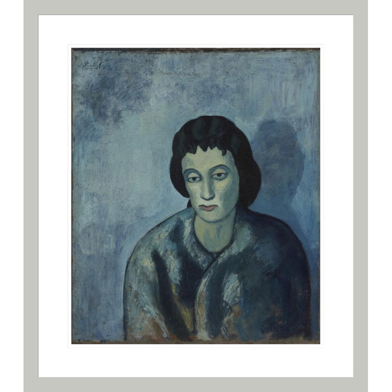 «Woman with Bangs» par Pablo Picasso, impression giclée sur cadre, H 26,74 po x l 23,5 po