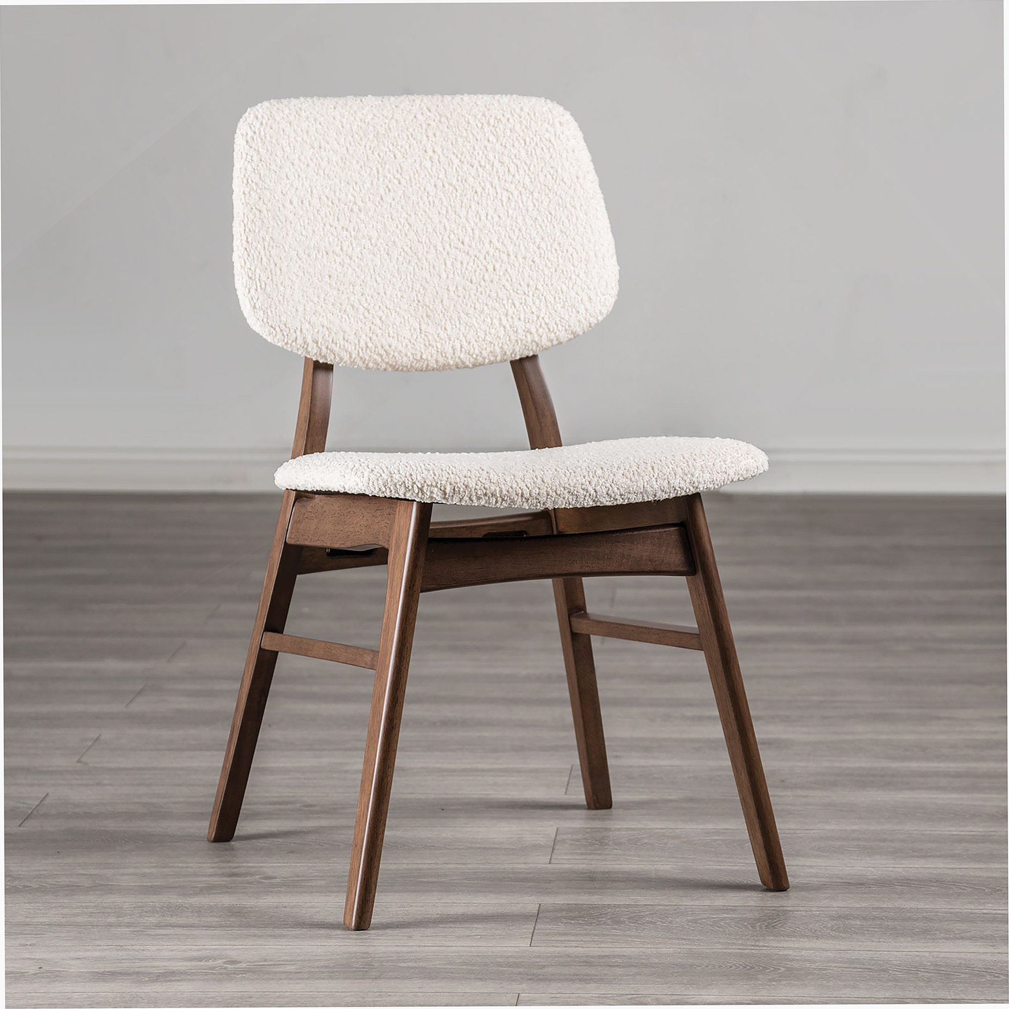 George Oliver 2Pc Side Chair Angled Legs Padded Seat And Back Mid ...