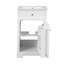 Lavabo de salle de bain de 20 pouces avec lavabo, armoire de salle de bain avec portes à fermeture douce, tablettes de rangement et tablettes réglables-2070790308