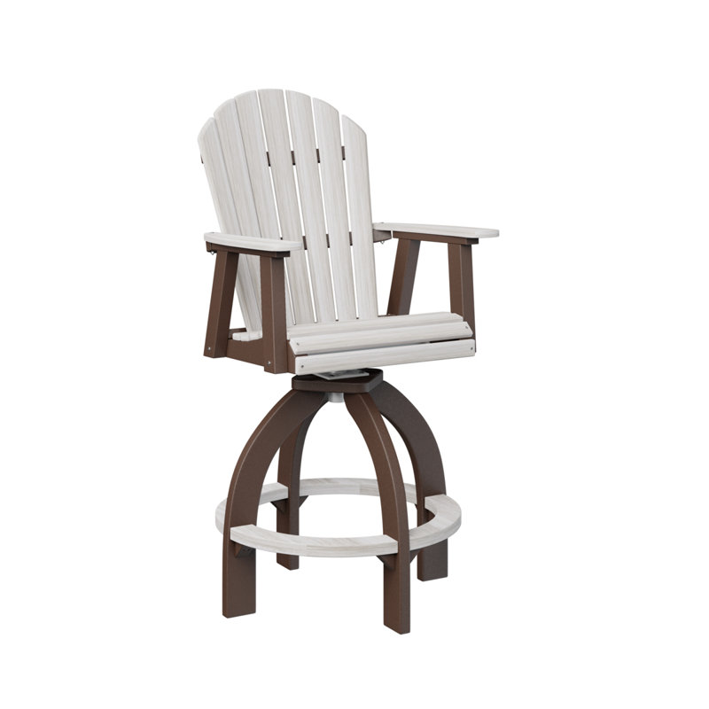 Très grand fauteuil pivotant 30 po Berlin, Chocolat / Brun, Coquille de mer