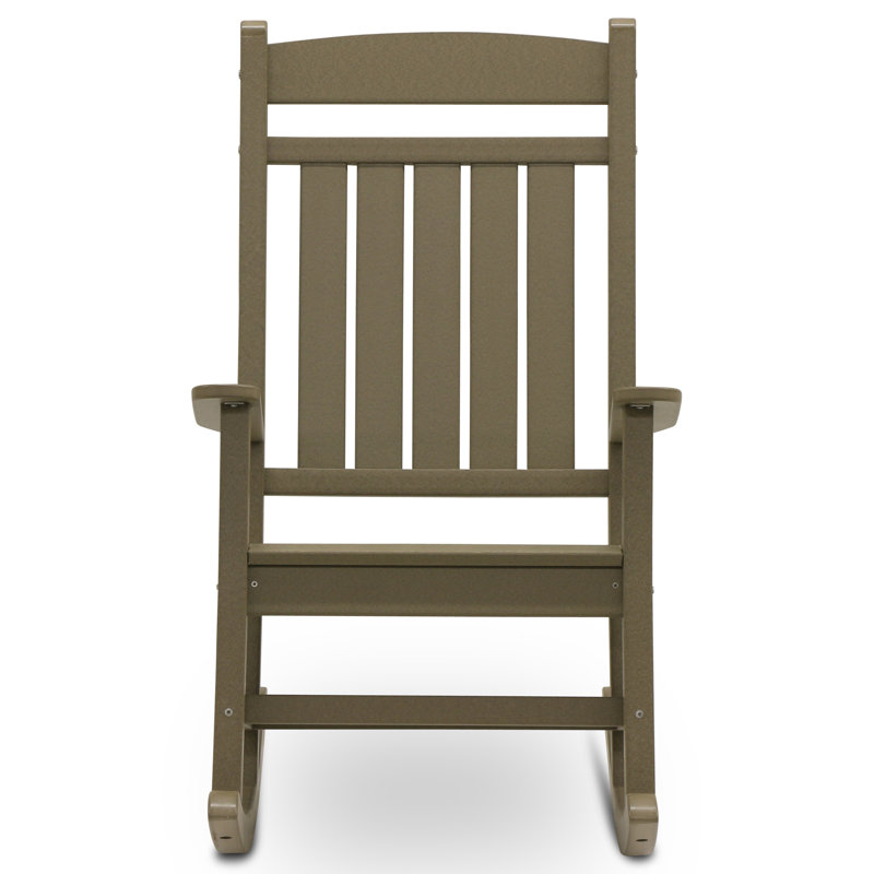 Chaise berçante classique Catelyn, Bois patiné