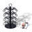 Rotatable 4-Layer Capsule Holder With Storage For 36 K-Cup Capsules, Black