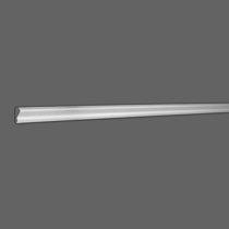 American Pro Decor WM 49 3 in. x 2 in. x 96 in. Plain Recycled Polystyrene Crown Moulding Pro Pack 56 LF (7-Pack)