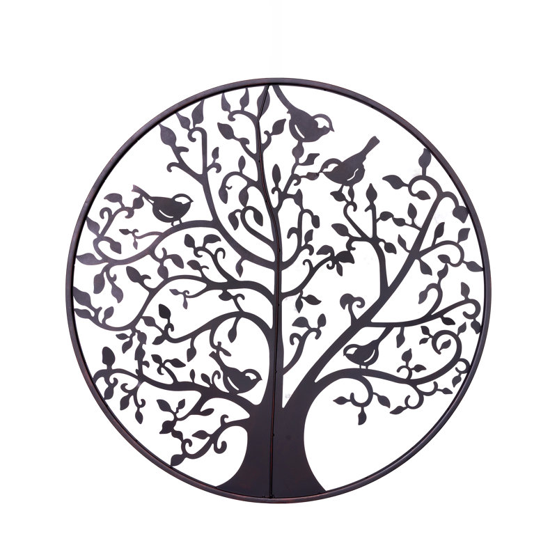 Farmstead Tree & Birds Metal Wall Decor