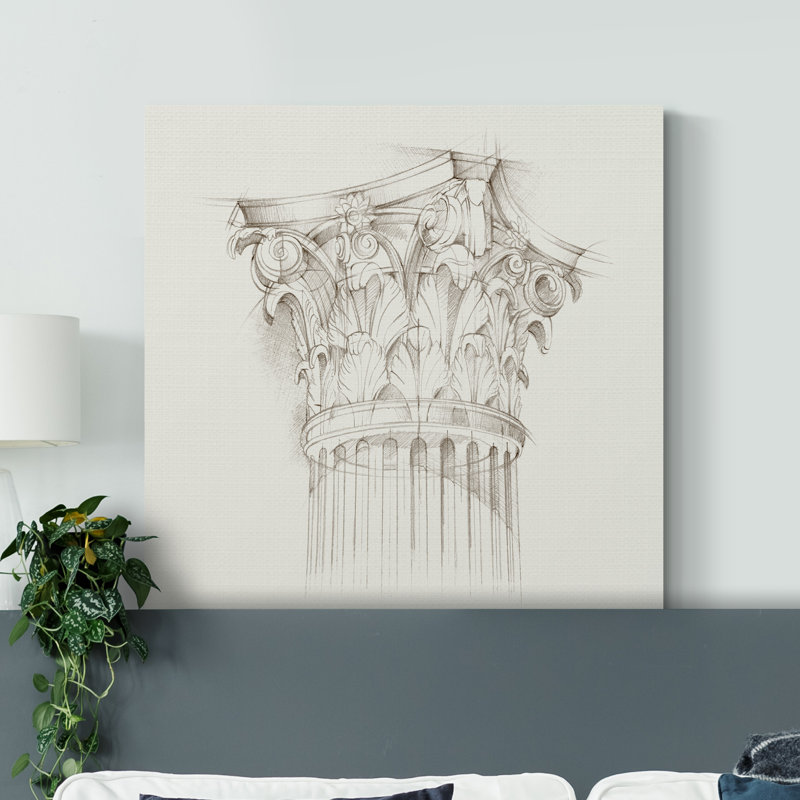 " Column Schematic IV ", 32" H x 32" W x 1" D