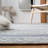 Metro Hand Tufted Wool/Cotton Abstract Rug in Natural/Blue-143944072