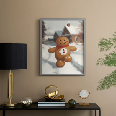 Art des Fêtes de Noël - Série 2 - CDXIX, reproduction encadrée - bois massif