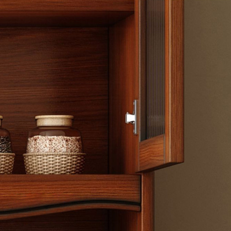 Nut-brown Solid Wood Sideboard