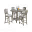 Round Dining Table Acacia Veneer Open Shelf