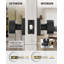 Intérieur de boutons de porte de passage noir mat, bouton de porte en alliage de zinc noir mat pour le couloir et le placard et le salon, fonction non verrouillable, réglable et réversible - paquet de 6-133091405-133091406