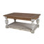 Table basse rectangulaire en bois, table basse French Country