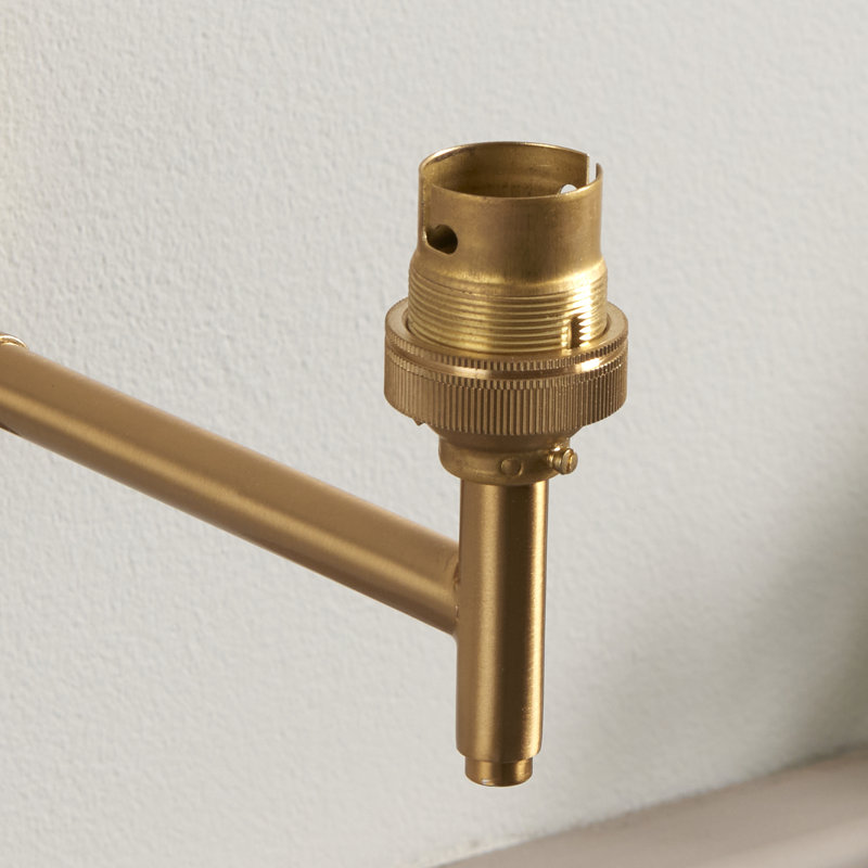 Dome Fold Wall Fitting finished in Br Aged Brass
