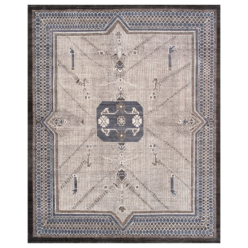 Khotan Hand Knotted Wool Oriental Indoor Rug