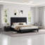 Alti Modern Full Size Bed Frame with Linen Upholstered Headboard,Cream-723460659-723460662
