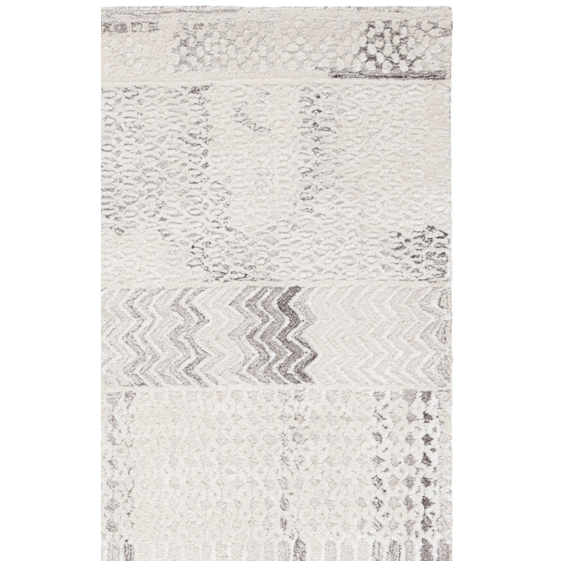 Tapis sud-ouest en viscose / laine touffeté à la main Tajolosa, Carré 6 pi