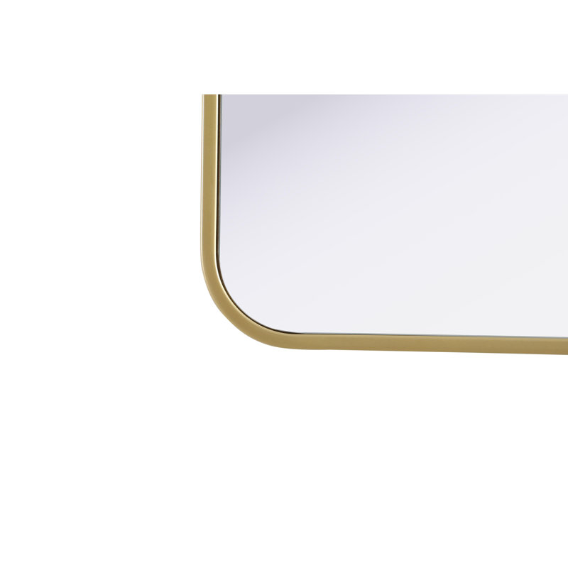 Erath Contour Metal Mirror, 40" x 24", Brass