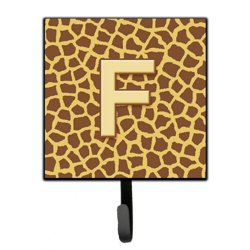 Porte-laisse giraffe monogramme et crochet mural, F