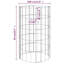 Lit de jardin surélevé en acier gavanisé 1 pi x 1 pi Geraldy