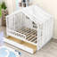 Lit plateforme en bois avec design de maison, tablettes et tiroirs-1215318996-1215318999