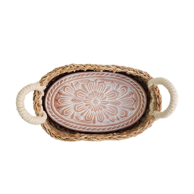 Réchaud à pain et panier - Fleur