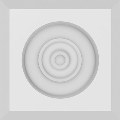 Standard Sedgwick Bullseye Rosette with Beveled Edge