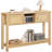 47" Rattan-Like Console Table Entryway Table with Storage
