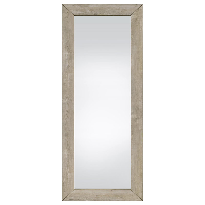 Cadence Tempered Glass Full Length Mirror, Gray