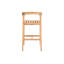 La Costa Teak Outdoor Barrel Back Bar Armchair-239271937