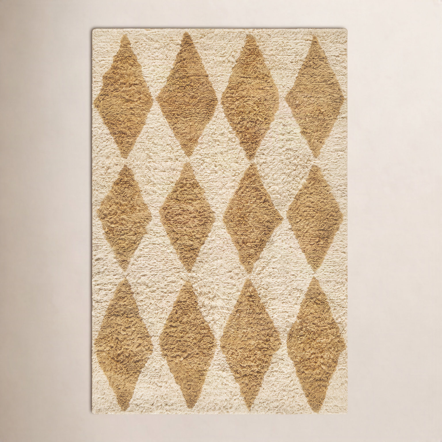 Anemone Hand-Tufted Diamond Shag Rug, Rectangle 8' x 10'