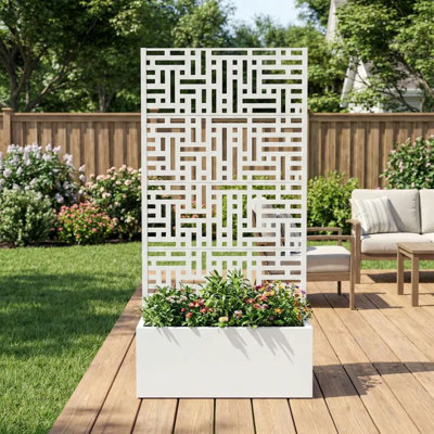 Metal Outdoor Planter Box without Wheels