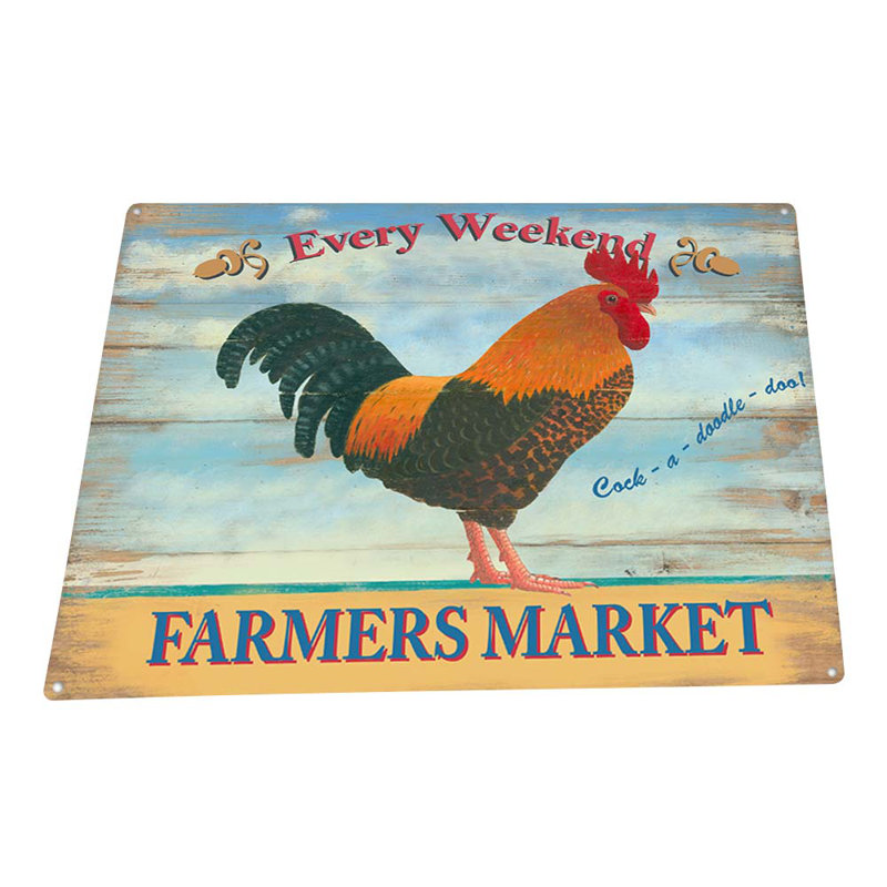 Enseigne en métal Farmers Market