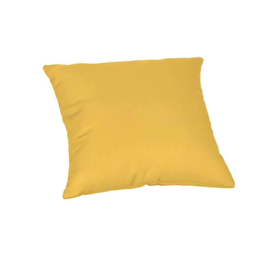 Casual Cushion Solid Sunbrella® Fabric 1-Piece Indoor/Outdoor Square Throw Pillow, 15"W x 15"L Thomasville At Home 