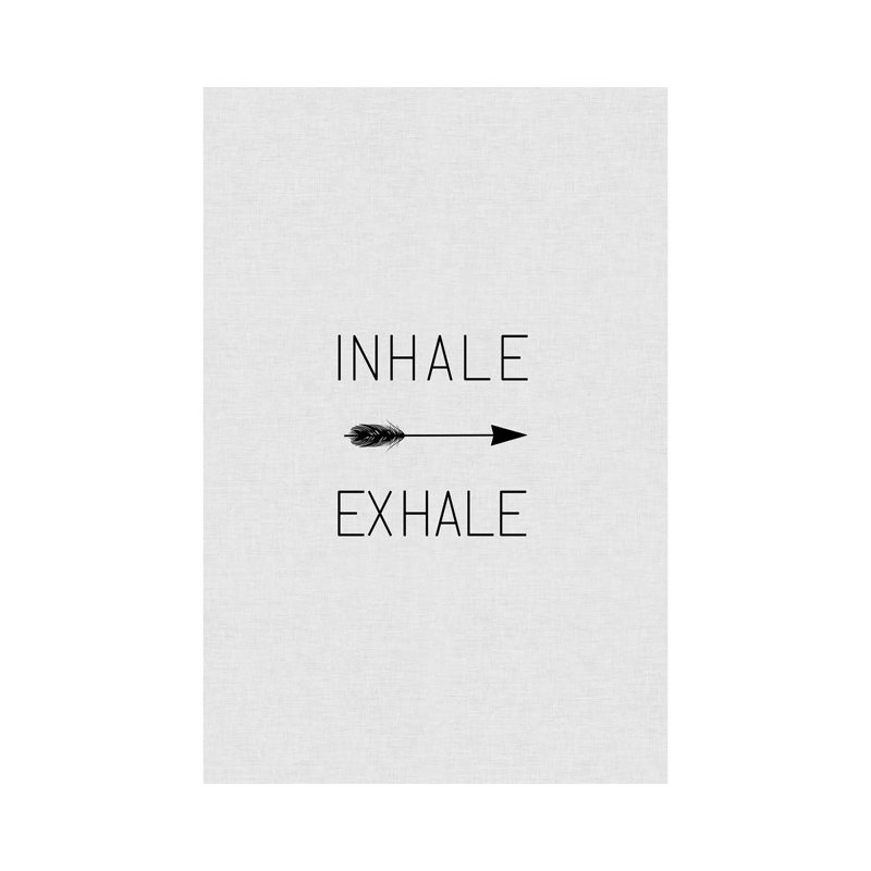 Inhale Exhale Arrow by Orara Studio - Wrapped Canvas Print, 66.04 cm H x 45.72 cm W x 1.91 cm D
