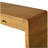Storage curved coffee table, wooden entryway coffee table with two drawers, country style coffee table for entryways, hallways, living rooms, natural style-1303310190
